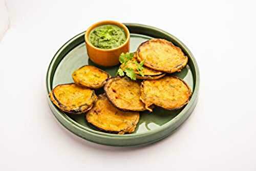 Pakora d'aubergine, beignets d'aubergine indiens
