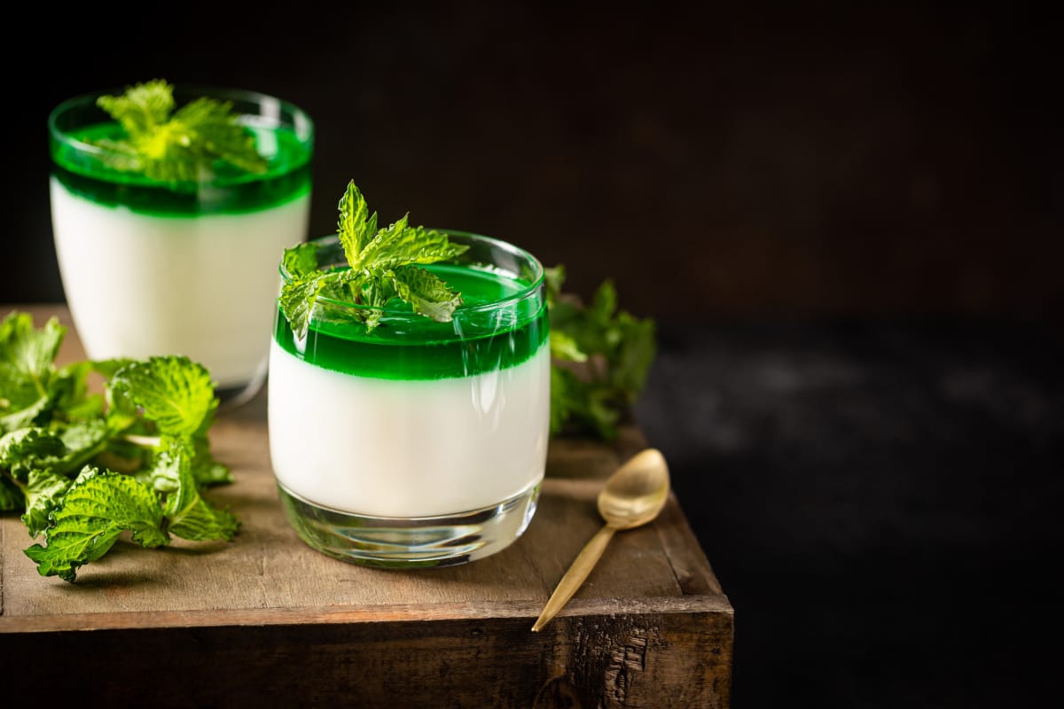 Panna cotta à la menthe