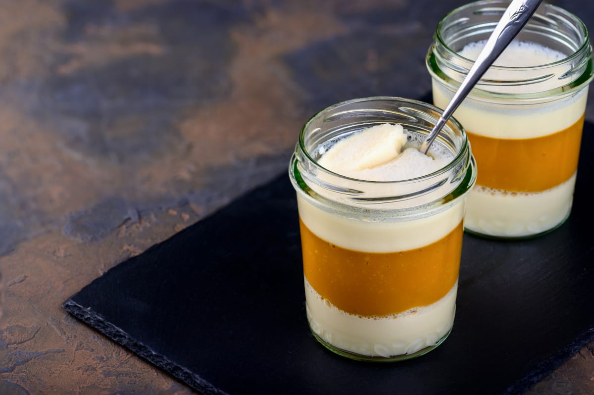 Panna cotta coco mangue
