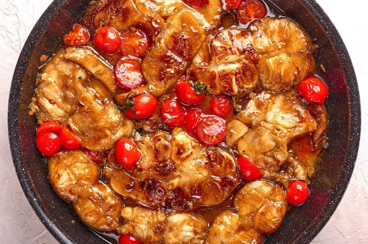 Poisson mijoté à la sicilienne