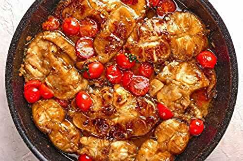Poisson mijoté à la sicilienne