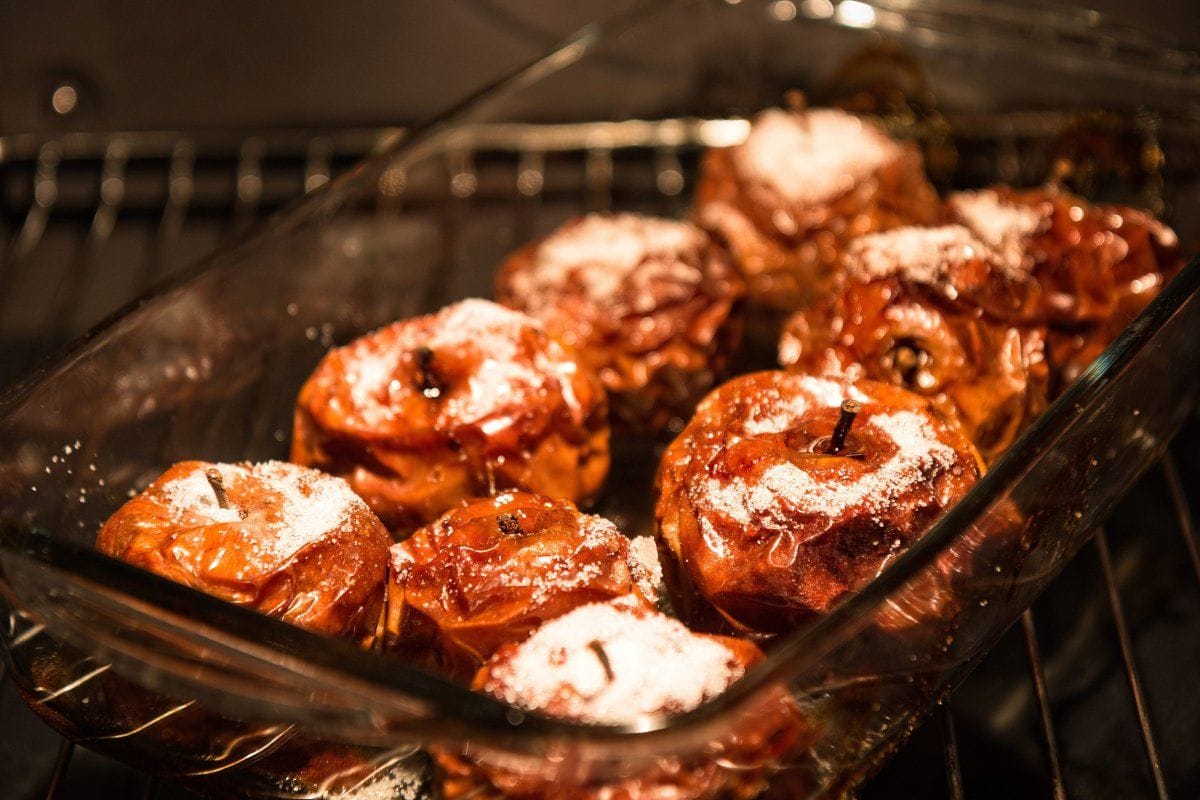 Pommes au four caramélisées