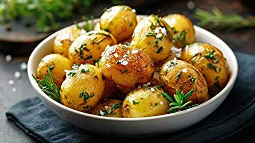 Pommes de terre grenailles rôties aux herbes