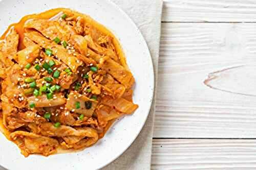 Porc sauté au kimchi