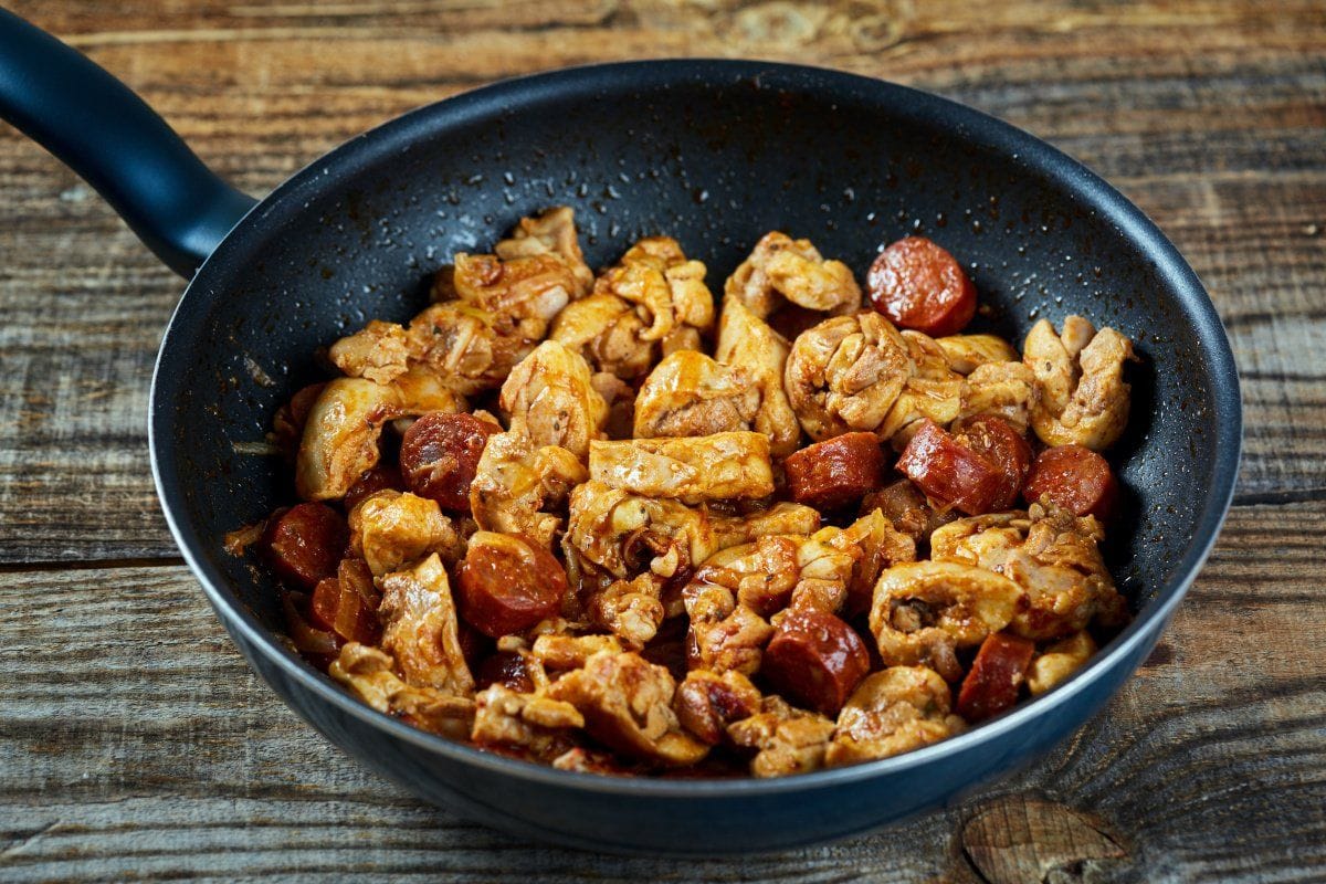 Poulet sauté au chorizo