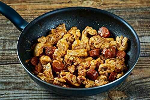 Poulet sauté au chorizo