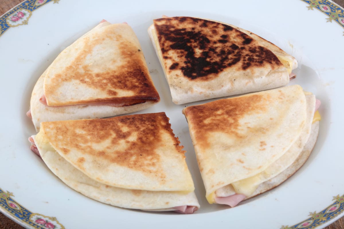 Quésadillas jambon fromage