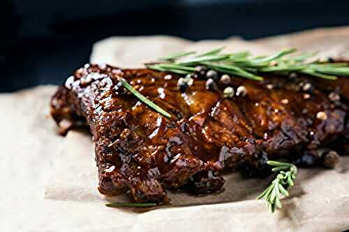 Ribs de porc laqués au romarin