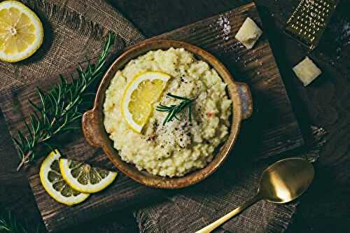 Risotto au citron et au romarin