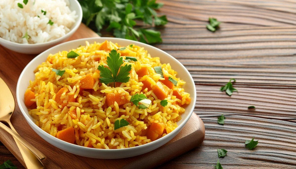 Riz au curry indien végétarien