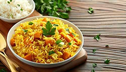 Riz au curry indien végétarien