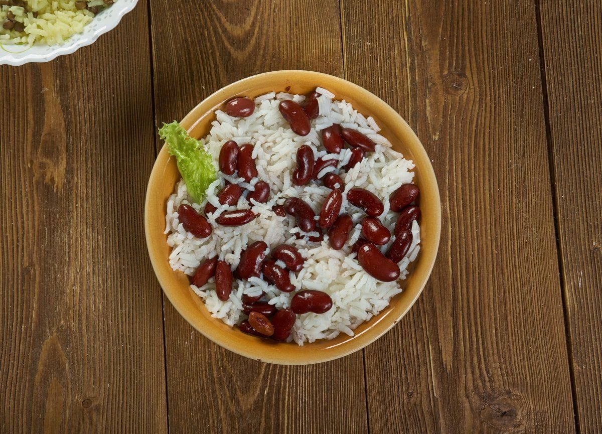 Riz et pois rouges créole