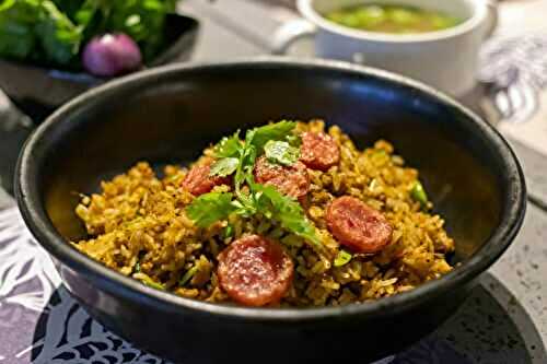 Riz sauté au chorizo et herbes fraîches