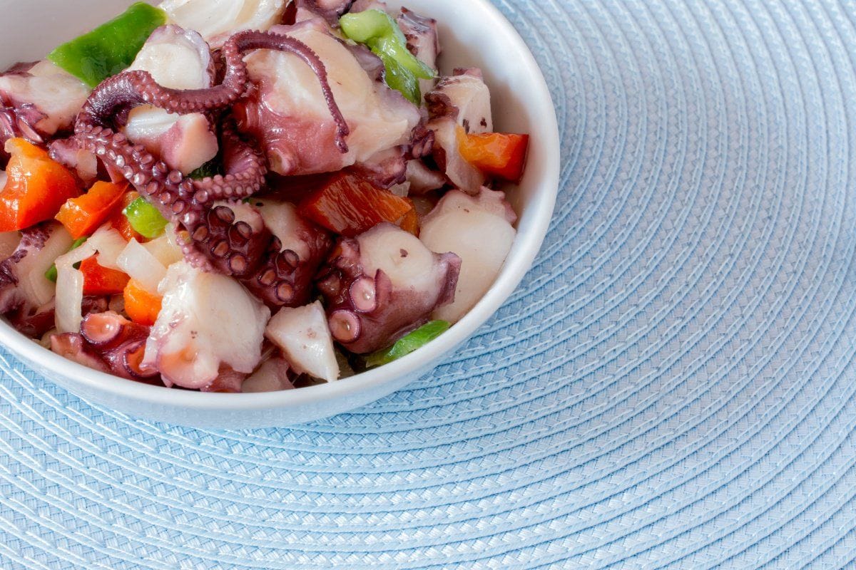 Salade de poulpe aux poivrons