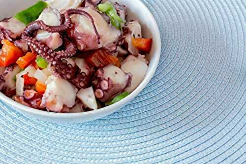 Salade de poulpe aux poivrons