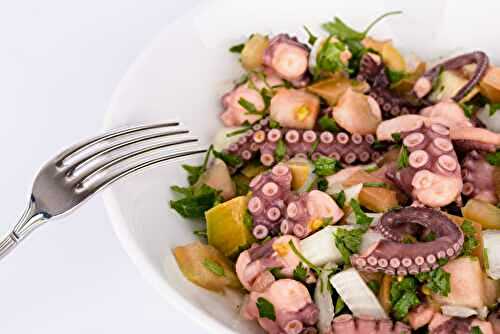 Salade de poulpe et patates douces