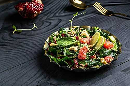 Salade de quinoa aux agrumes et épinards