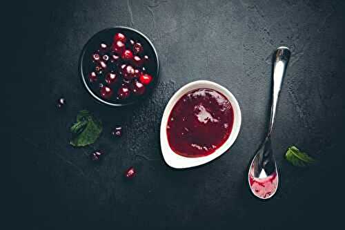 Sauce aux canneberges maison