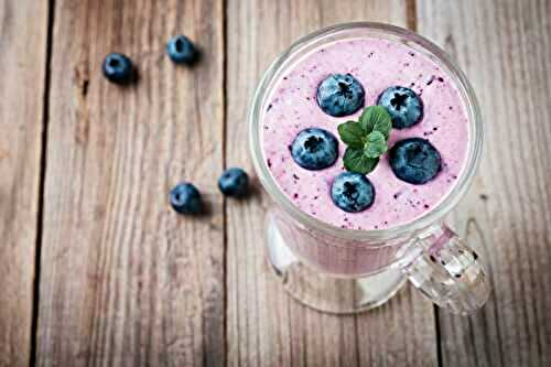 Smoothie aux myrtilles