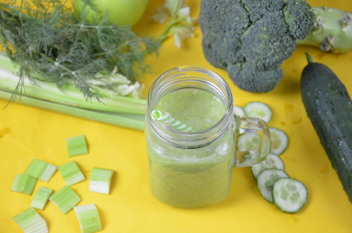 Smoothie brocoli et concombre