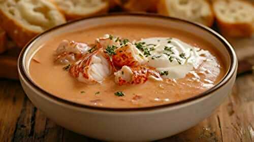 Soupe de homard à la crème