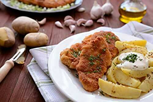 Wiener schnitzel et sa salade de pommes de terre