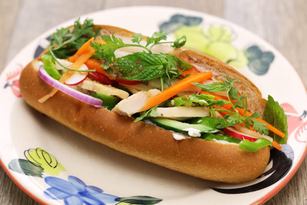 Banh mi vietnamien au poulet