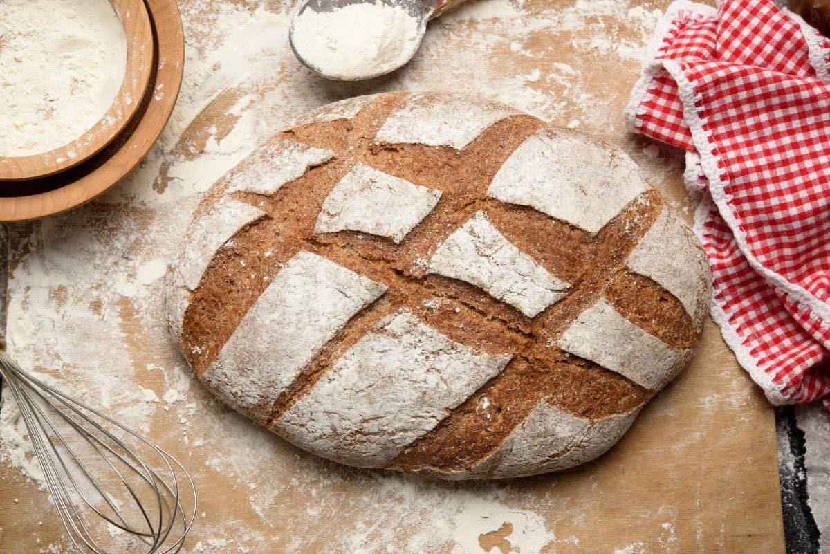 Miche de pain rustique maison