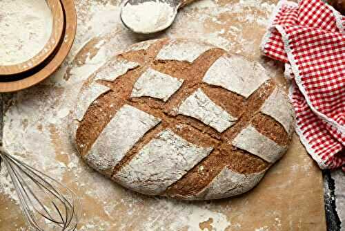 Miche de pain rustique maison