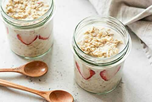 Overnight oats aux fraises