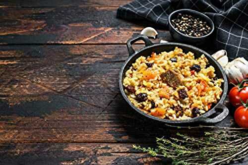 Plov, riz pilaf d'Asie centrale