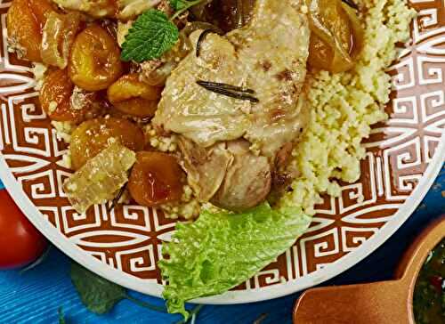 Poulet marocain aux abricots