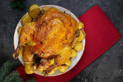 Poulet rôti et ses pommes de terre