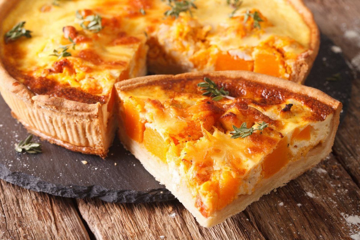 Quiche dorée au potiron