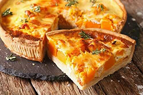 Quiche dorée au potiron