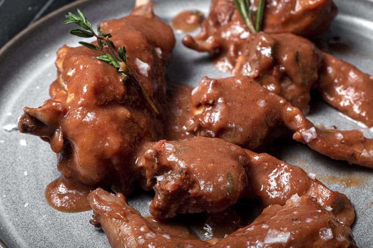 Ragoût de lapin au vin rouge