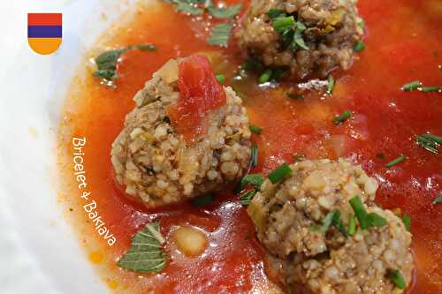 Soulou keuftés (Soupe citronnée aux boulettes de viande)