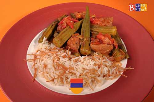 Ragoût de bamya (gombo) à la viande