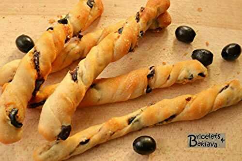 Flûtes de pain aux olives