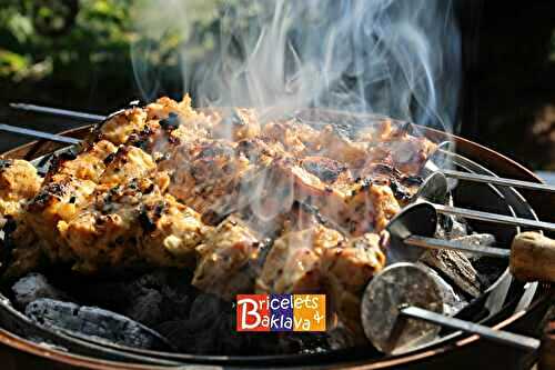 Kebab de brochettes de poulet 