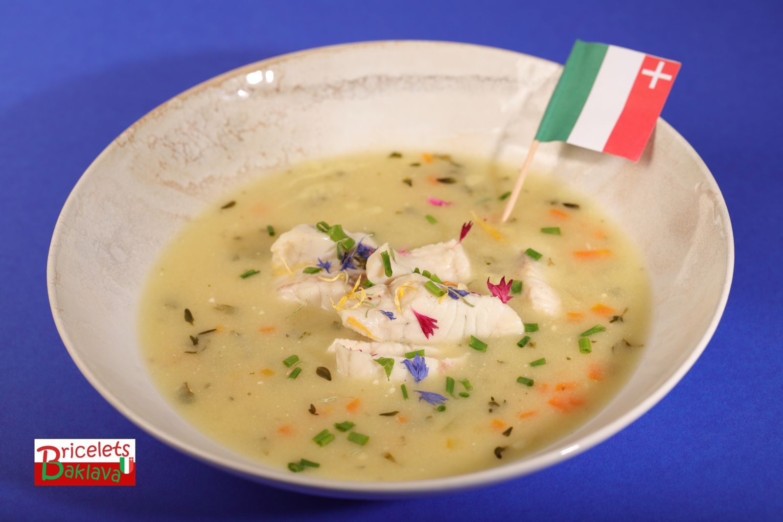 Soupe neuchâteloise au chasselas et filet de sandre