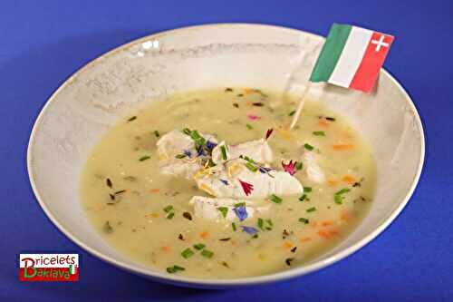 Soupe neuchâteloise au chasselas et filet de sandre