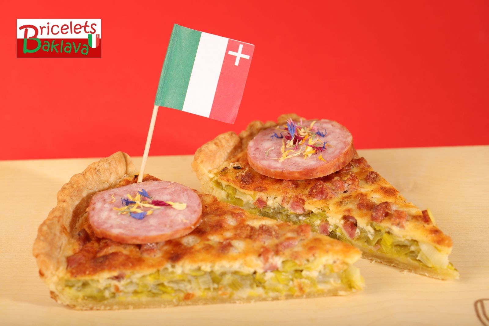 Quiche aux poireaux et saucisson neuchâtelois
