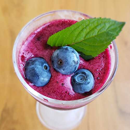 Recette de Sorbet aux bleuets et au sirop d’érable