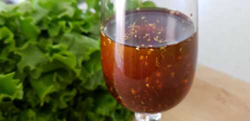 Recette de vinaigrette au sirop de bouleau pour salade verte