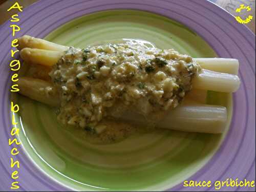 Asperges blanches sauce gribiche