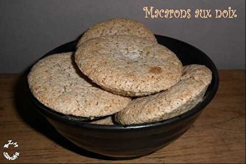 Biscuits-macarons aux noix
