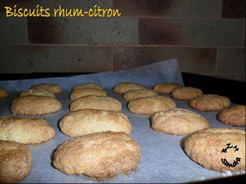 Biscuits rhum-citron