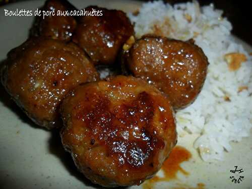 Boulettes de porc à la cacahuète