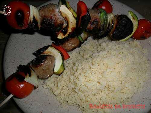 Boulettes en brochette